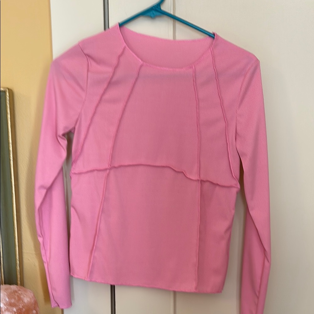 Pink Long Sleeve Women's Top